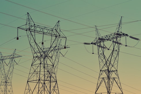 electricity transmission towers 